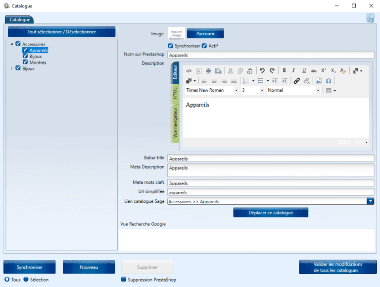 Prestaconnect : Connecteur pour automatiser les échanges dans le logiciel de gestion commerciale SAGE et le site e-commerce PRESTASHOP